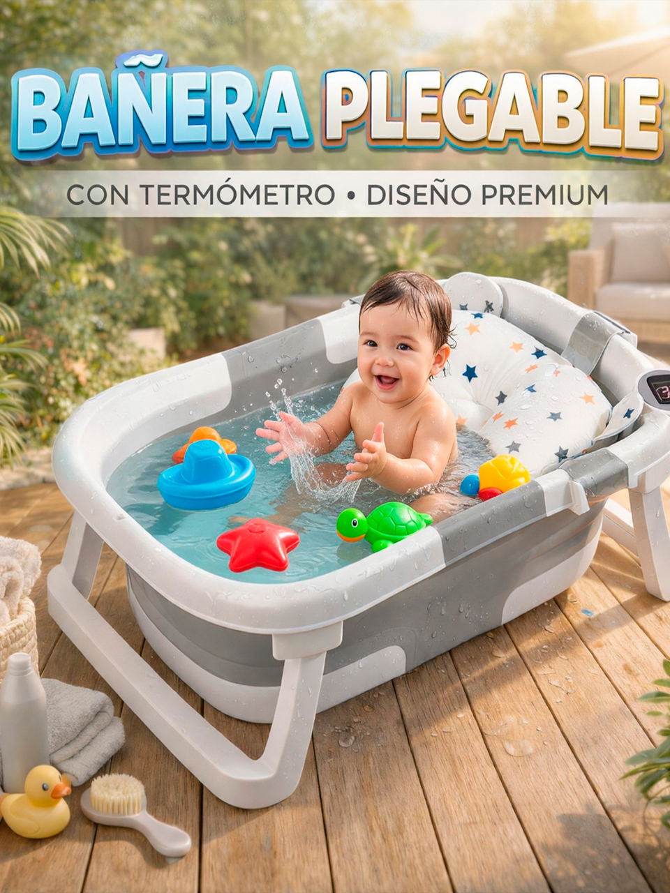 Bañera Inteligente Plegable Moda 2026