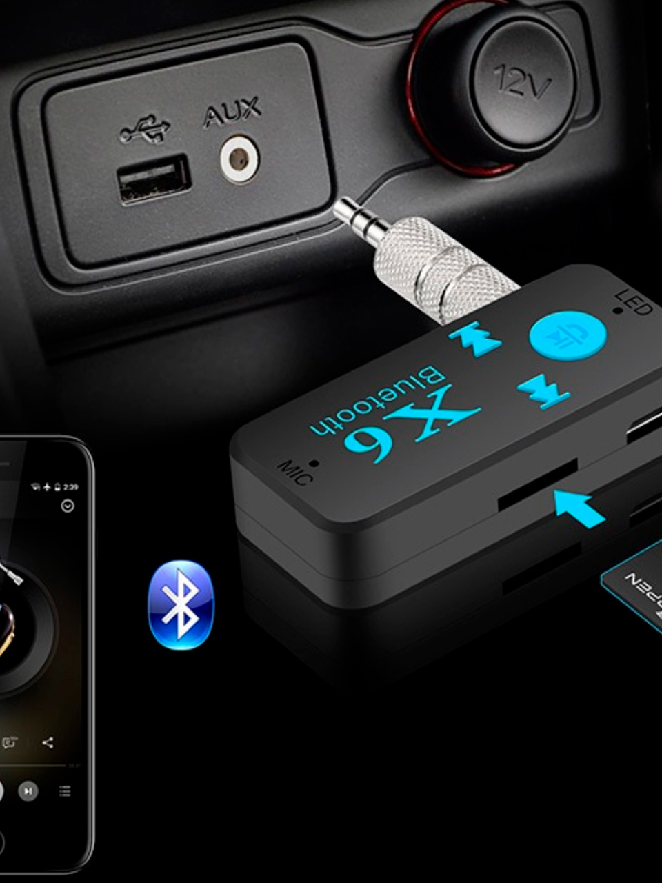 Adaptador Bluetooth Para Carro